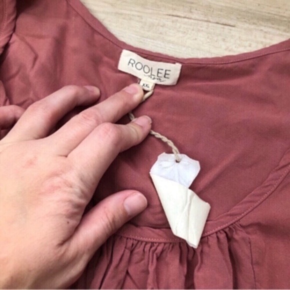 Maternity Roolee MOM Pink Flutter Sleeve Tunic Dress - Picture 2 of 8